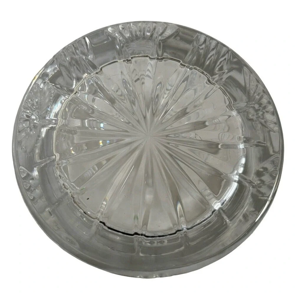 WATERFORD Crystal Champagne Wine Coaster Bowl Heart Bow Angel 2000 Millennium